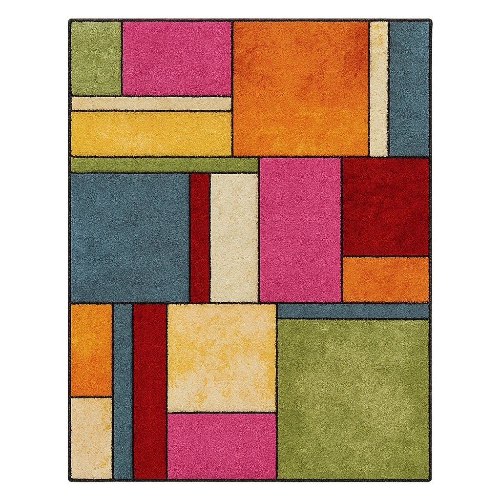 Abstrakter Wohnzimmer Teppich - Lelka