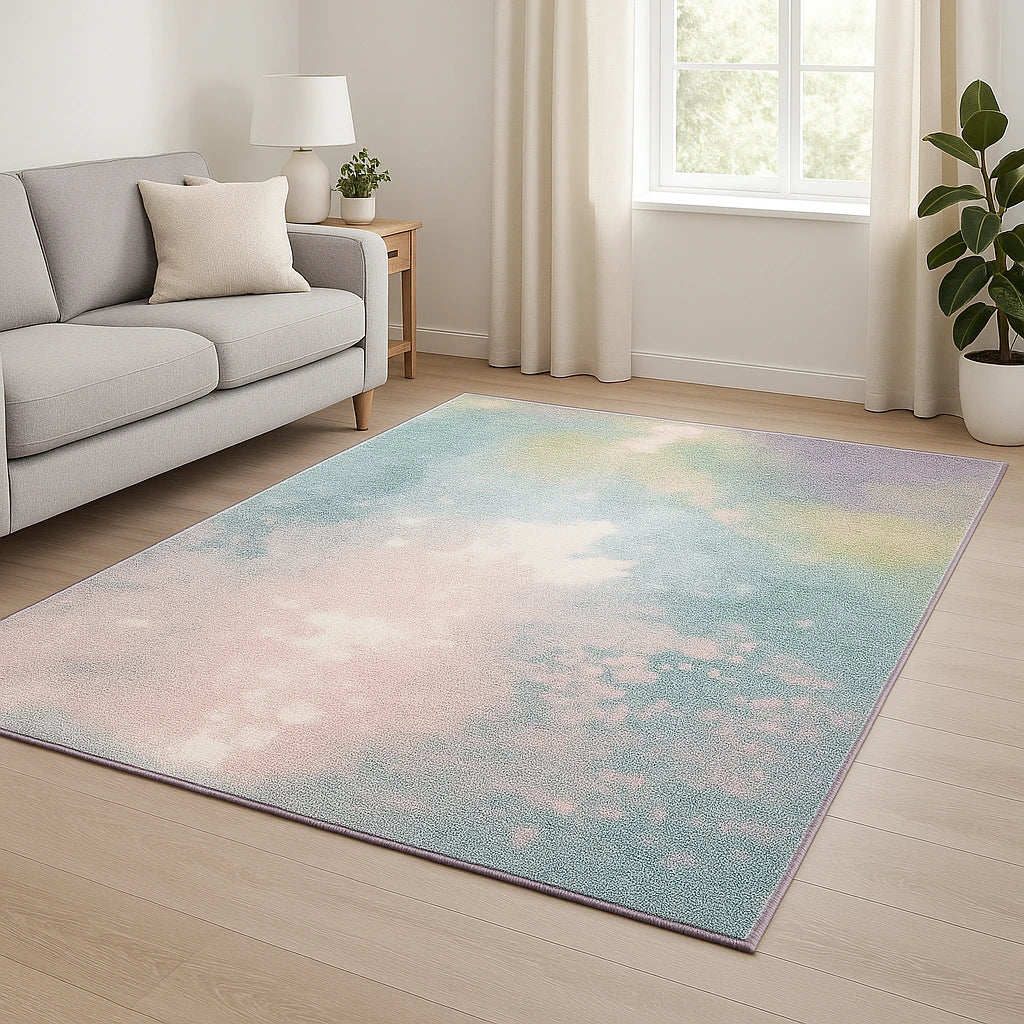 Bunter Wohnzimmer Teppich - Muvra