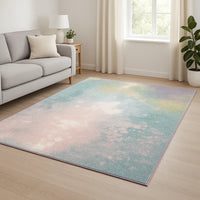 Bunter Wohnzimmer Teppich - Muvra